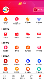 【模式2】太阳线，多级分销+级差+平级+分红（橙色模版）