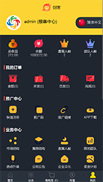 【模式3】双轨，多级分销+对碰奖+见点奖（黑金色模版）